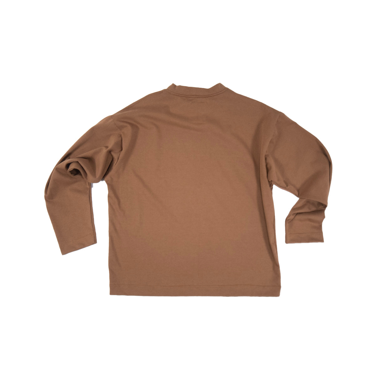 anime logo shirt in camel brown