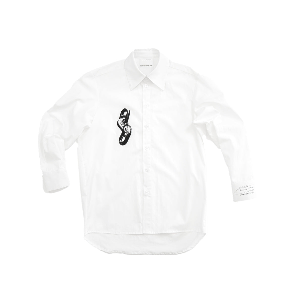 anchor chains shirt in white